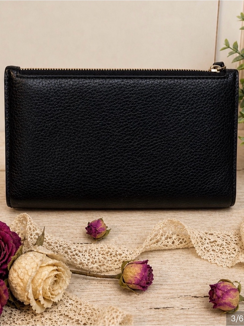 kate spade Black Pebbled Leather Wristlet - Picture 6 of 6